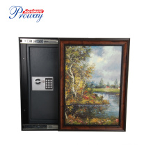 Hot Sale Solid Steel Electronic Security Equipment Hidden Digital Wall Mounted Safe with Picture Frame for Office or Home